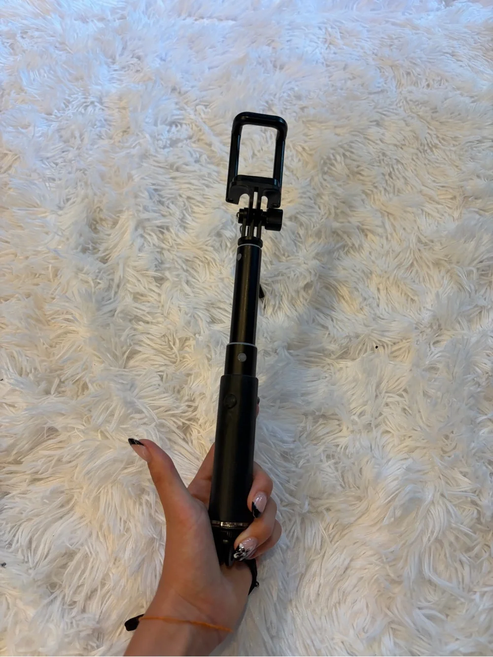 Amazon Black Selfie Stick with Wired Remote